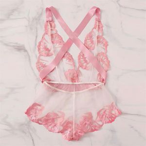 Сексуальное белье бюстгальтер набор новой женской сексуальной кружевной ленточной ленточной печати сатиновый розовый бюстгаль
