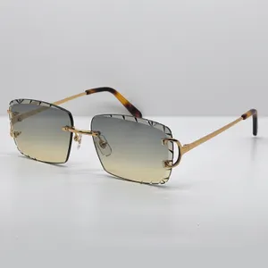 Luxury 0920 Y2k Designer Sunglasses Carter Diamond Eyewear Outdoor Cool Decoraiton Vintage Mens Shades Lentes De Sol Mujer lunette piccadilly irregular frameless
