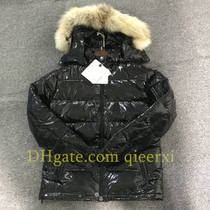 Erkek tasarımcı aşağı ceket bazı kıyafetler nfc cips var siyah kabarık ceketler aşağı ceketler kürk yakalı kar kat büyük marka tasarımı çıkarılabilir kapak artı boyut 1-6 unisex