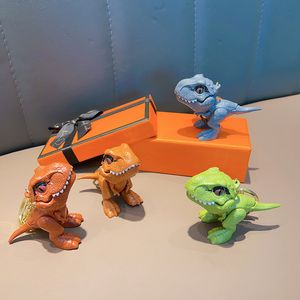 Тираннозавр Рекс, кусающая игрушка, брелок, креативный маленький кулон с динозавром, подвеска в виде сумки, маленький подарок