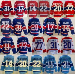 Buz hokeyi ters retro 22 Cole Caufield Jersey Man 11 Brendan Gallagher 31 Carey Price 20 Juraj Slafkovsky 77 Kirby Dach 14 Nick Suzuki 17 Josh Anderson 100. Takım