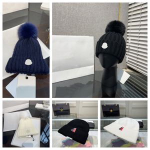 Moda Tasarımcısı Monclir Kadın Beanie Erkekler Beanie Knited Şapka Sonbahar/Kış Sıcak Şapka Kalınlaştırılmış Şapka Örme Şapka Moda Klasik Stil 1: 1 Craft