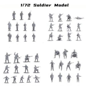 Military Figures 1/72 47pcs/set Soldiers Model Infantry WW II German Army Trooper US Military 2.5cm Scene Decorations 231009