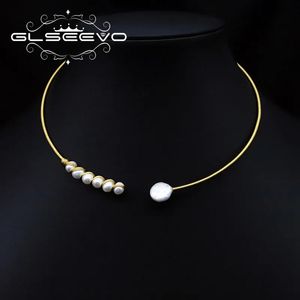 Ожерелья с подвесками Glseevo, колье из натурального пресноводного жемчуга, модное ожерелье для дня рождения для женщин, изысканные роскошные подарочные украшения GN0301 231010