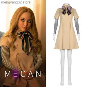 Theme Costume M3GAN Cosplay Come Dress for Kids Girls AI Doll Robots Two Thousand and Twenty-three Megan Dresses Uniform Halloween Comes T231011