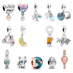 Tasarımcı 925 STERLING Gümüş Charm Dangle Yeni Serisi Karşılıklı Glow-To-Tark Firefly Dangle Day Fit Pandoras Bilezikleri Kadın Takı Toptan Ücretsiz Nakliye