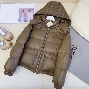 Женская куртка дизайнерская куртка L Home New Hood Hood Down Toat Winter Jacket Короткое хлебное платье с вышитым логотипом американский уличный стиль