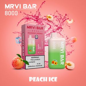 Tek Kullanımlık Puffbar Puffs Vaper Tek Kullanımlık Vape MRVI BAR 8000 Sigara 15ml Kapasite 10 Renkli Toptan Aygıt