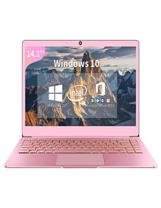 Розовый ноутбук 14-дюймовый Full HD Intel Celeron J4125 DDR4 8 ГБ ОЗУ 128 ГБ 256 ГБ 512 ГБ SSD Windows 10 металлический портативный компьютер9938967