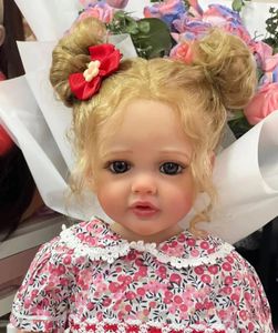 Dolls 55CM Full Body Soft Silicone Vinyl Reborn Toddler Girl Princess Betty Lifelike Touch Flexible 3D Skin Visible Veins 231011