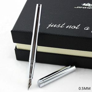 Fountain Pens Jinhao 126 Pen 0.5mm Nib Caligraphy metal High Quality Ink for Writing Metal Student School Supplies 231011