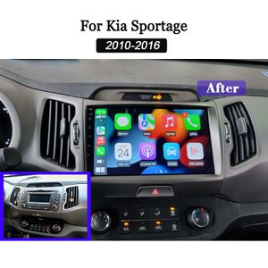 Автомобильная стереосистема для Kia Sportage 2010-2016 9-дюймовый сенсорный экран Android 13.0 Головное устройство Мультимедиа с GPS-навигацией WiFi RDS Bluetooth АВТОМОБИЛЬНЫЙ DVD