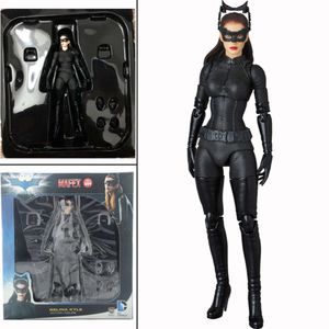 Maskottchen-Kostüme, Mafex-Figur Nr. 009, Katzenfrau, Actionfigur, The Dark Knight Rises, Selina Kyle, Modellspielzeug, gemeinsame bewegliche Puppe, Bücherregal-Ornament