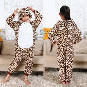 Pajamas Children Cartoon Leopard Kigurumi Sleepwear Hooded Home Clothes Pyjamas Kids Onesie Cosplay Costumes Boys Girls Unicorn Pajamas 231012