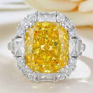 El yapımı yastık kesim 8ct topaz elmas yüzük% 100 gerçek sterling sier parti alyans yüzük kadın nişan takı