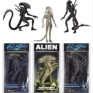 Костюмы талисмана Aliens Vs Predator Grid Alien Xenomorph полупрозрачный костюм-прототип Warrior Alien Фигурка Коллекционная модель игрушки