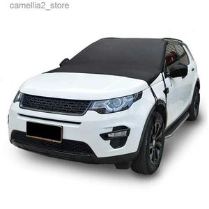 Car Covers Universal Car Front Windshield Cover Sun Shade Snow Car Cover Sunshield Dust Waterproof Protection Outdoor Exterior Protector Q231012