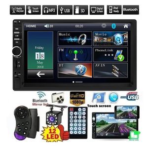 2 DIN 7 HD Araba DVD Multimedya Oyuncu Android Mirrorlink Otomatik Araba Radyo Bluetooth FM USB AUX TF Otomatik Sesli Video Systerm242v