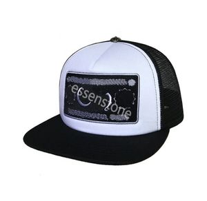 Essenstone23scross Çiçek Tasarımcı Caps Beyzbol Kalpleri Erkekler Snapbacks Mavi Siyah Kadın Şapkalar Yüksek Kaliteli Marka Cap Chrome Sıradan Kutu ile