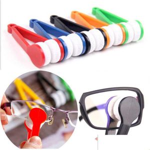 Temizleme Fırçaları 1-4pcs/Set Taşınabilir MTifonksiyonel Camlar Gözlük Güneş Gözlükleri Gözlükler Mikrofiber Temiz Bırakma Teslimat DHZ3P