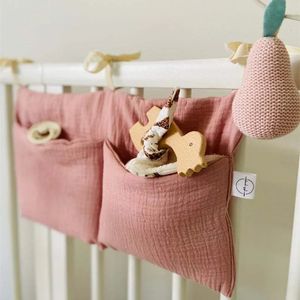 Bedding Sets Portable Baby Crib Storage Bag Multifunctional born Bed Headboard Organizer For Kids Diaper 231012