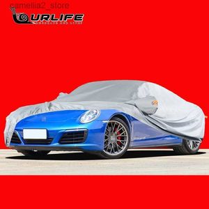 Car Covers Full Car Covers Outdoor Sun UV Protection Dust Rain Snow Oxford cloth Protective For Porsche 911 718 Accessories Q231012