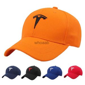 Top Caps Beyzbol Kapakları Araba Tesla Moda Nakış Yüksek Kaliteli Erkekler Yarış Snapback Sun Hat Açık Sporları Golf Unisex YQ231012