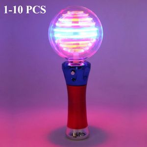 Led Rave Toy Light Up Magic Ball Toy Wand for Kids Stick Flashing LED Wand Ball Performance Prop Toy for Children Boy Girl Birthday Gift Toys 231012