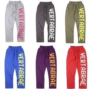 Vertabrae Sweatpants Erkek Pantolon Tasarımcısı High Street 3D Mektup Hip Hop Sports Sıradan Pantolon Joggers