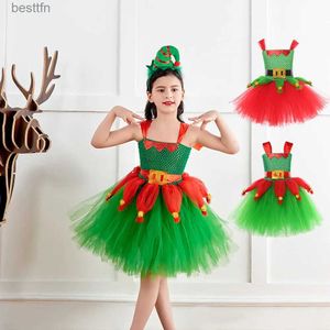 Tema Kostüm Yeşil Noel Elf Cosplay Çocuklar İçin Gelir Kızlar Noel Partisi Tutu Elbise Çocuk Festivali Elf Noel Baba Gelin Disfrazl231013