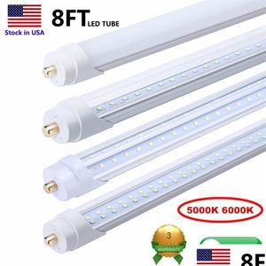 Led Tubes 8 Foot Led Lights F96T12 8Ft Bbs Fluorescent Replacement T8 T10 T12 96 45Watt Fa8 Single Pin Shop Lights1726 Lights Lighting Ottz7