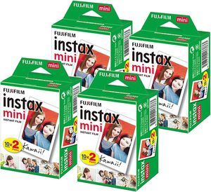 Fujifilm instax mini anlık kamera filmi 20 40 80 sayfa yakalama anıları fuji mini 7+ 7c 7s 8 9 11 25 50s 70 90 mini hk evo dudak kt SP-1 SP-2 Kamera