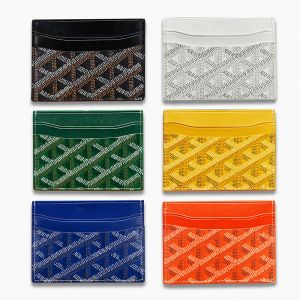 Tasarımcı Çanta Gy Deri Cüzdan Mini Cüzdanlar Renk Orijinal Deri Kart Tutucu Para Çanta Erkekler ve Kadınlar Cüzdan Go Yard Kartı Tutucu Anahtar Yüzük Kredisi Kutu Toptan