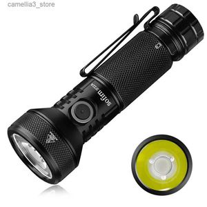 Torches Sofirn IF22A LED Flashlight 21700 USB C 3A SFT40 2100lm 680M Throw Rechargeable Powerful Reverse Charging Torch Outdoor Q231013