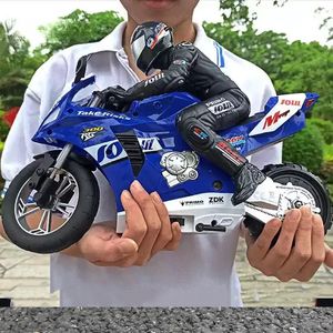 Elektrikli RC Araç Yüksek Hızlı Motosiklet Model 2 4G 1 6 Büyük RC Motosiklet Radyo Kontrolü Uzaktan Kontrollü Oyuncak Drift Stunt Oyuncakları Çocuk için 231013