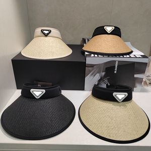 Tasarımcı şapka mektubu boş üst şapka yaz plaj egzersiz boş zamanlar çok yönlü açık güneş koruma ve güneşlik şapkası