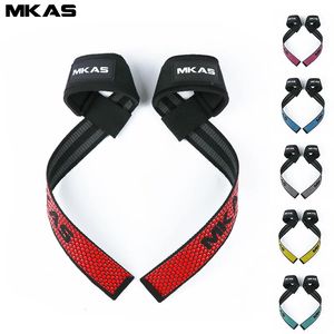 Power Wrists MKAS Weight lifting Wrist Straps Fitness Bodybuilding Training Gym straps with Non Slip Flex Gel Grip 231012