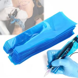 Tattoo Books 50 100Pcs Disposable Pen Bags Machine Cover Sleeves Plastic Clip Cord Permanent Makeup Body Art Dustproof Supplies 231013