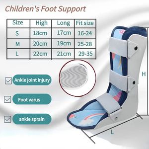 Ankle Support Removable Children's Foot Drop Valgus Correction of Ankle Fracture Rehabilitation Ankle Sprain Foot Support Correction Shoe 231010