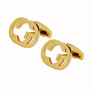 Luxurys Designer Marca Cuff Link Alta Qualidade Moda Jóias Homens Clássicos Letras Abotoaduras Camisa Acessórios Casamento Presentes Requintados Abotoaduras T98