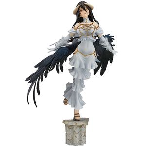 Maskot kostümleri 29cm anime oyun figürü Overlord albedo saf beyaz şeytan kraliçesi standding model oyuncak hediye koleksiyon kutulu süslemeler pvc malzeme