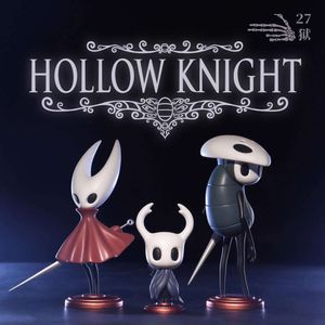 Finger Toys 3pcs set Hollow Knight Anime Game Figure the Knight Action Figure Hornet quirrel Figurine Collectible Model Doll Toy Gift 6-12cm