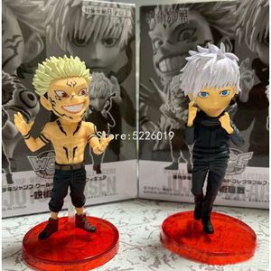 Игрушки для пальцев 2 шт./компл. Wcf Jujutsu Kaisen Аниме Фигурка Ryomen Sukuna Gojo Satoru Фигурка Wcf Itadori Yuji Fushiguro Megumi Фигурка Игрушки