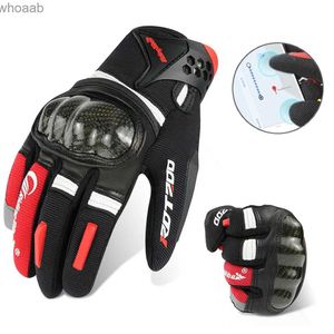 Перчатки с пятью пальцами Мотоциклетные перчатки для Honda CB650R CRV2005 Ducati Дышащий сенсорный экран Мотоцикл Guantes Защитные аксессуары для езды на велосипеде YQ231014