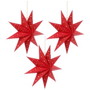 Рождественские украшения, 3 шт., стильные, нежные, шикарные бумажные абажуры, подвески в виде звезд, подвесные абажуры для 231013