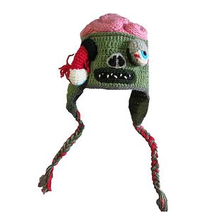 Шапки BeanieSkull Caps BomHCS Zombie Eyes Вязаные шапочки Вечерние аксессуары для костюмов на Хэллоуин Подарочная шапка S для детей 48-50 см L для взрослых 53-61 см 231013