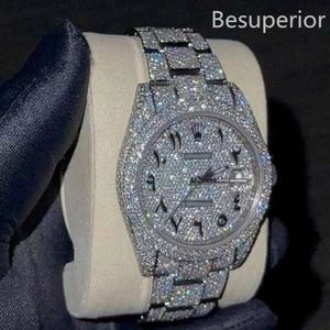 Мужские дизайнерские мужские часы с муассанитом и бриллиантами Iced Out, высококачественные часы Montre с автоматическим механизмом Orologio.Монтре Де Люкс I17