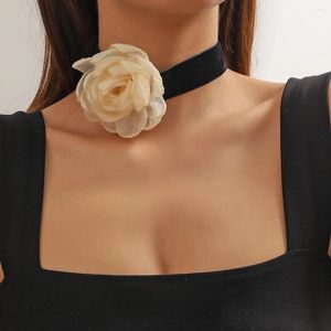 Ожерелья с подвесками, женская модная цепочка на шею, классические романтические красочные цветочные украшения, винтажные очаровательные нежные изысканные ювелирные изделия