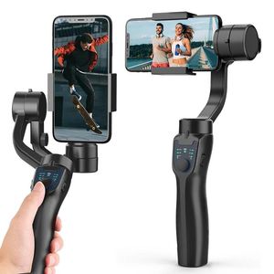 Phone Gimbal Stabilizer 3 Axis Smartphone Foldable Selfie Stick Monopod Holder Anti Shake Video Record Stabilizer for Cellphone Gopro Sports Camera Action Camera