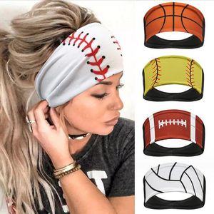Women Headbands Fashion Softball Sports Sweatband Yoga Fitness Basketball volleyball Rugby Headbands Hair Accessories Bandannas Wide Running Football Hairband